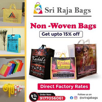 Environmentally Friendly W-Cut Plain Bags Bulk  || Sri Raja Bags - 1